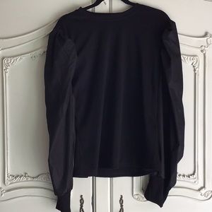 🌠Donated 1/2026 puff sleeve black mock neck blouse shirt 3X stretch